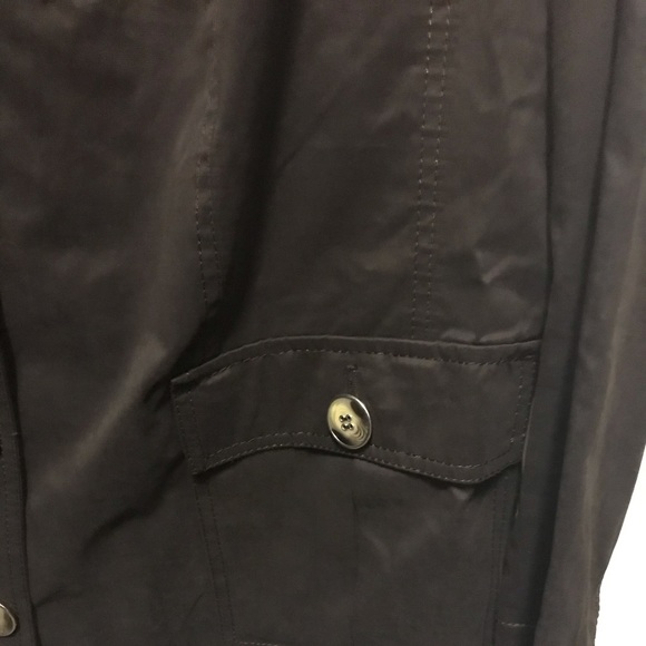 Ulla Popken PlusSize/Tall Dark Brown ButtonUp Coat - Picture 4 of 8